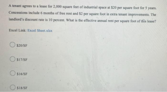 An Equity Reit Lincoln Property Trust Reports The Following Financial Information On A Per Share Basis Gaap Net Inco 2