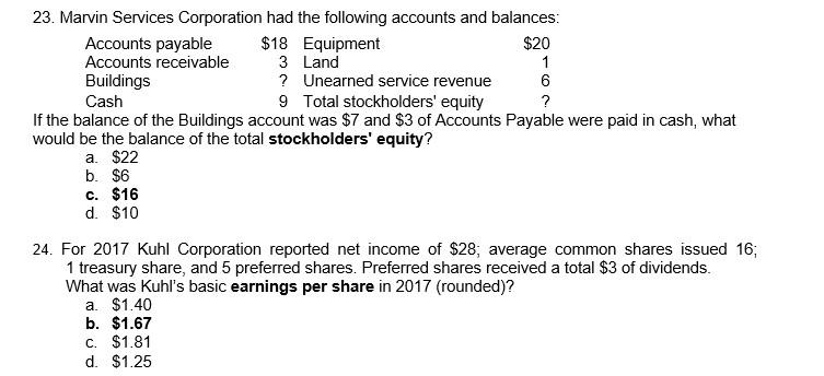 What Are The Explanations For The Answers To These Questions 23 C 1