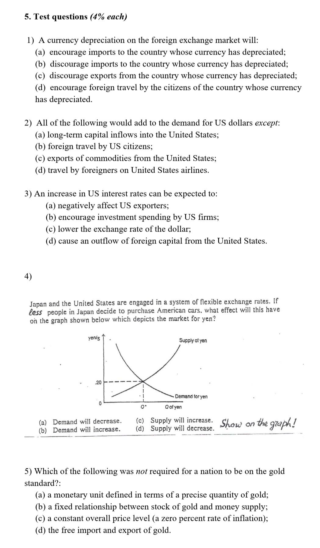 Can You Help Me With A Test And Please Show It On The Graph 1
