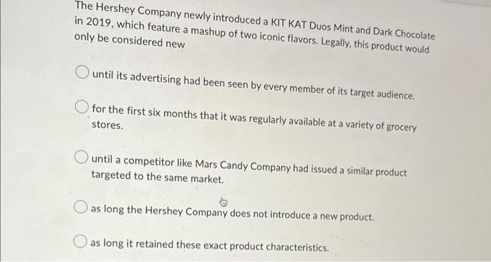 The Hershey Company Newly Introduced A Kit Kat Duos Mint And Dark Chocolate In 2019 Which Feature A Mashup Of Two Iconi 1