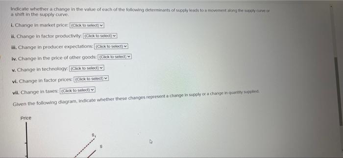 Discussion Question 3 4 What Are The Determinants Of Supply Instructions You May Select More Than One Answer Click Th 2