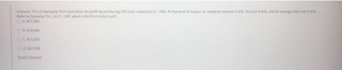 Samario 15 2a Monopoly Firm Maximizes Es Profit By Producing 500 Units Output To Q 5001 At That Level Of Output Its Ma 1