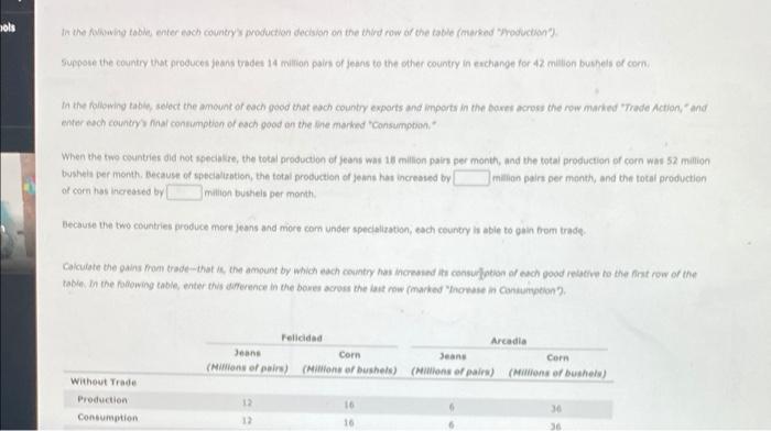 Homework Ch 03 Consider Two Neighboring Island Countries Called Felicidad And Arcadia They Each Have 4 Million Labor 2