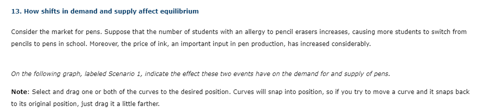 Pls Help Me With This Econ Task Pls Price Options For Scenario 1 2 When Shift Magnitudes Are Unknown Cannot Determin 1