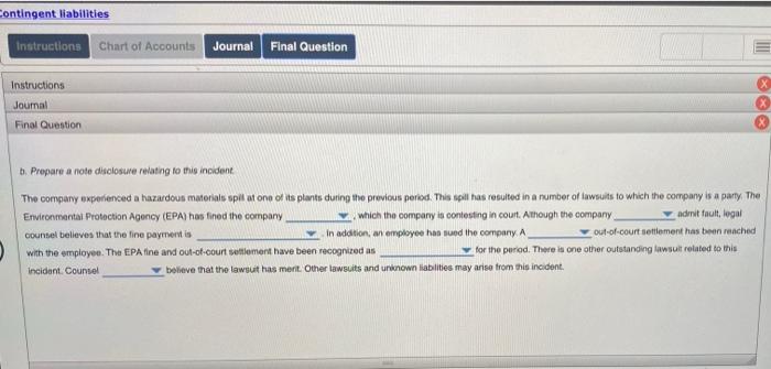 Instructions Chart Of Accounts Starting Question Journal Instructions According To A Summary Of The Payroll Of Mountain 6