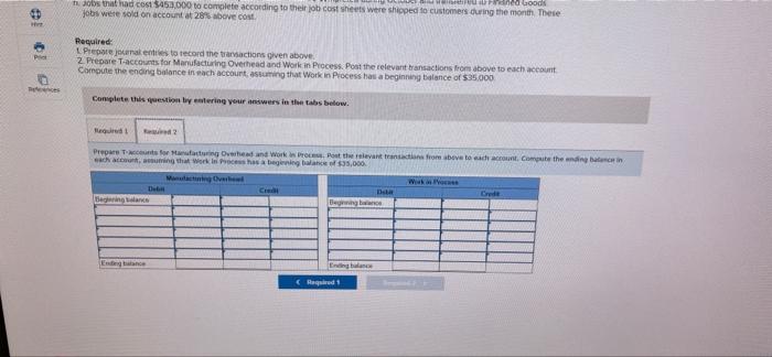 5 12 Dom Exercise 3 5 Algo Journal Entries And T Accounts Lo3 1 Lo3 2 The Polaris Company Uses A Job Order Costing 3