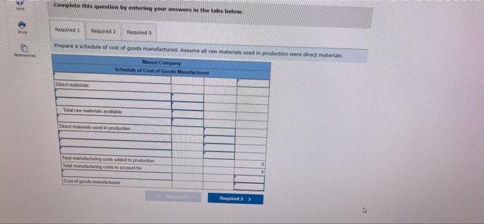 6 12 Ports 01 01 B Www 4 Exercise 3 6 Algo Schedules Of Cost Of Goods Manufactured And Cost Of Goods Sold Income Stat 2