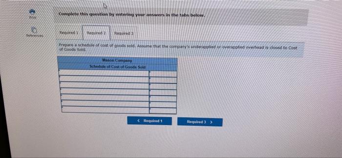 6 12 Ports 01 01 B Www 4 Exercise 3 6 Algo Schedules Of Cost Of Goods Manufactured And Cost Of Goods Sold Income Stat 8