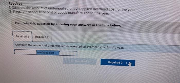 7 Exercise 3 7 Algo Applying Overhead Cost Of Goods Manufactured Lo3 3 Lo3 4 The Following Cost Data Relate To The 6