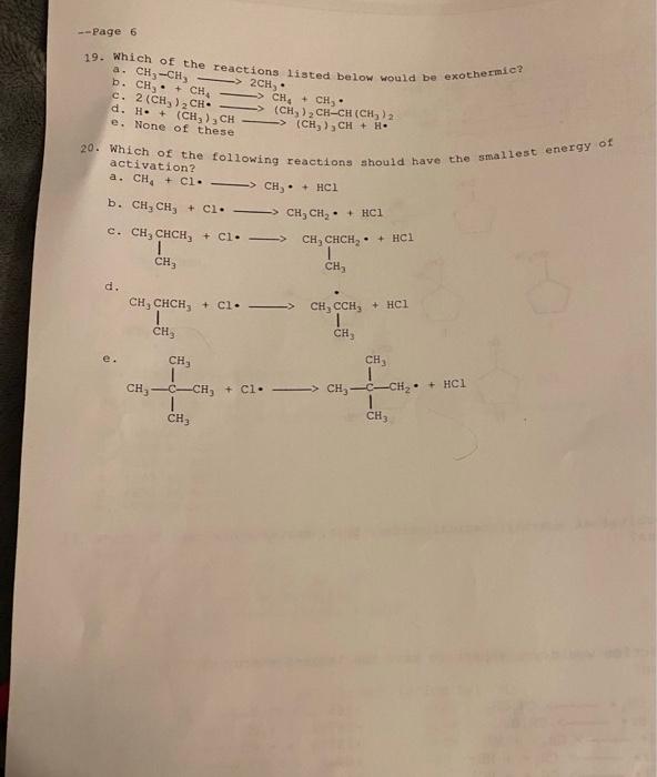 9 Given The Following Bond Dissociation Energies Dh Kj Mol Ch Ch H 410 569 431 366 297 Predict Which Of The Fol 3
