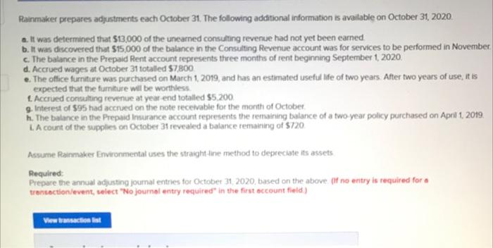 Rainmaker Environmental Consultants Is Just Finishing Its Second Year Of Operations The Company S Unadjusted Trial Bala 2