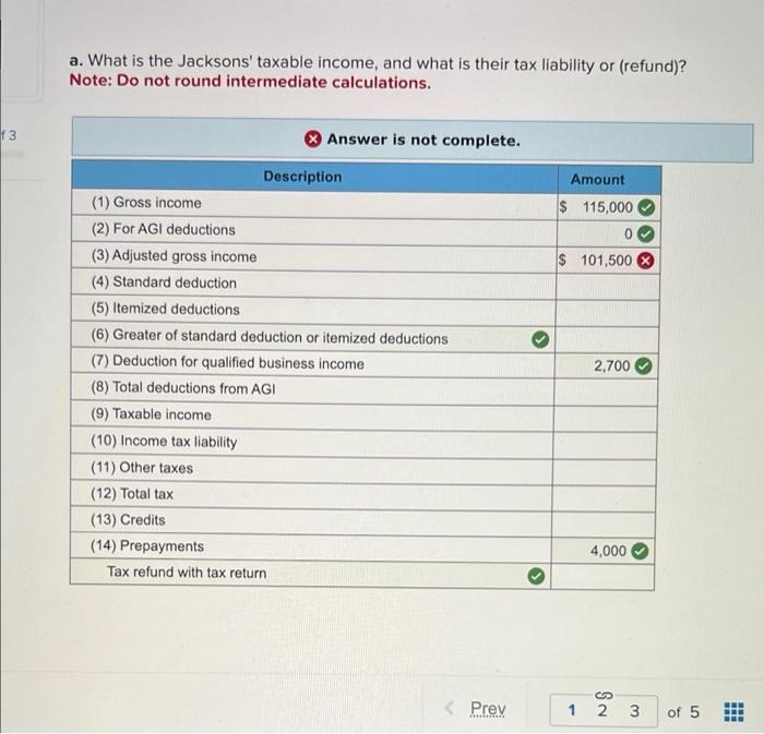 4 Tax Forms 2 Included 1 Art 1 Of 3 34 Ints Saved Check My Work Mode This Shows What Is Correct Or Incorrect For The Wo 2