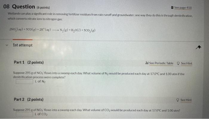 See Page 41b 08 Question 6 Points Wetlands Can Play A Significant Role In Removing Fertilizer Residues From Rain Runof 1