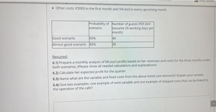 Question 6 Not Yet Answered Marked Out Of 22 00 Flag Question Task 6 Ms Jenny Joy Is Planning To Open Her First Own Bu 2