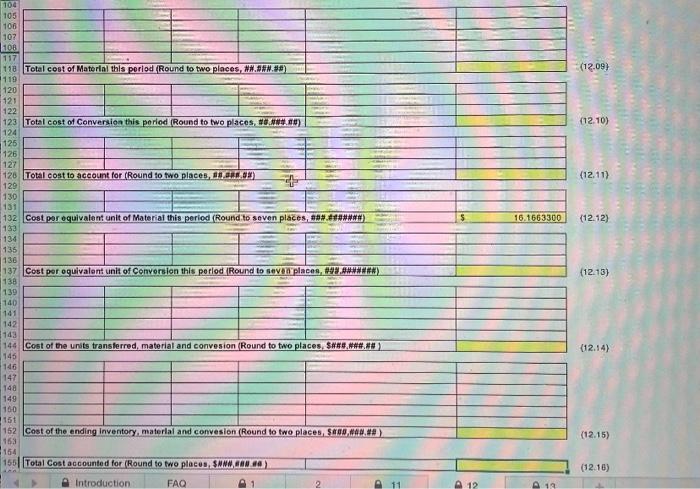 4 Part 4 6 Process Costing First In First Out 7 8 General Information 9 10 The I See The Light Company Has A Related C 3
