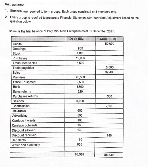 Instructions 1 Students Are Required To Form Groups Each Group Consists 2 Or 3 Members Only 2 Every Group Is Requir 1