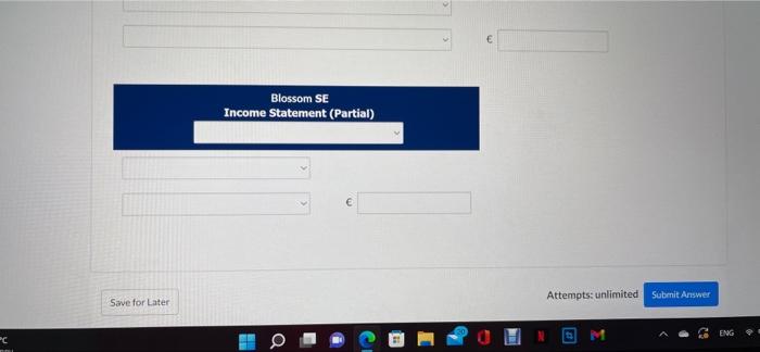 View Policies Current Attempt In Progress Blossom Se Has The Following Data At December 31 2020 Securities Cost Fair V 3
