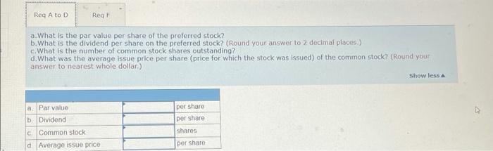 Problem 8 25a Algo Analyzing The Stockholders Equity Section Of The Balance Sheet Lo 8 2 8 4 8 5 8 7 The Stockhold 3