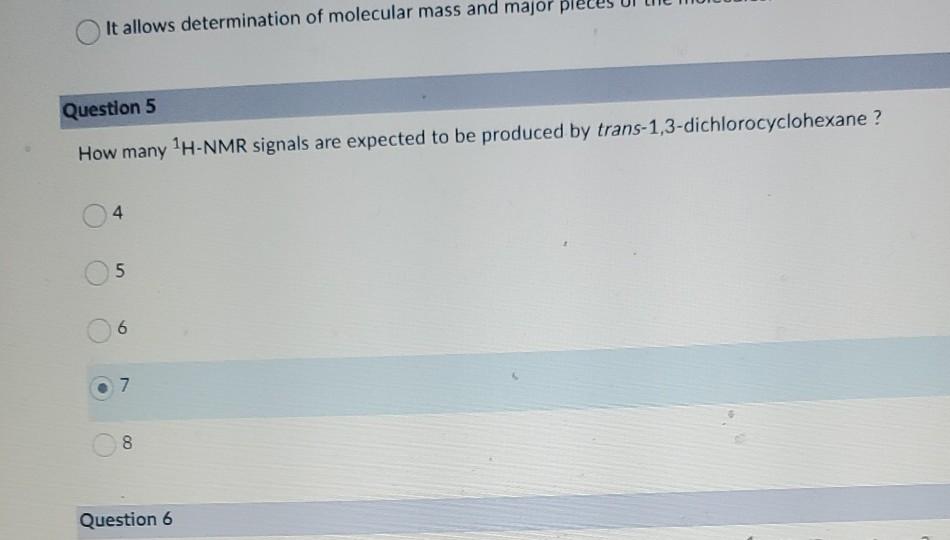 0 1 Point Question 10 What Compound Is Expected To Result In The Following Spectrum 1 Tttt 70 0 10 Ppm 20 60 50 30 40 4