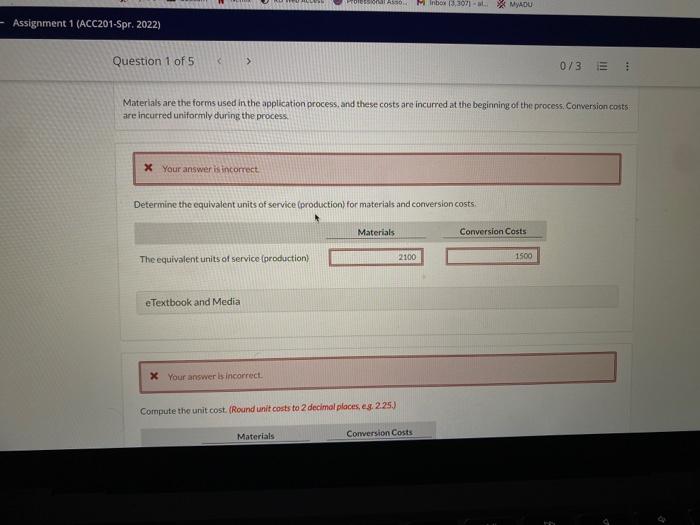 Question 1 Of 5 0 3 1 Current Attempt In Progress Santana Mortgage Company Uses A Process Cost System To Accumulate Co 2