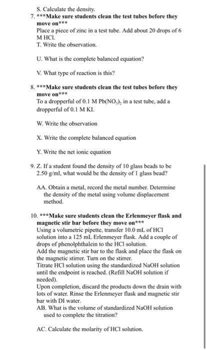 1 Name Three Observations That Indicate A Chemical Reaction Occurred A B C 2 D Sds Stands For E Osha Stands For 2