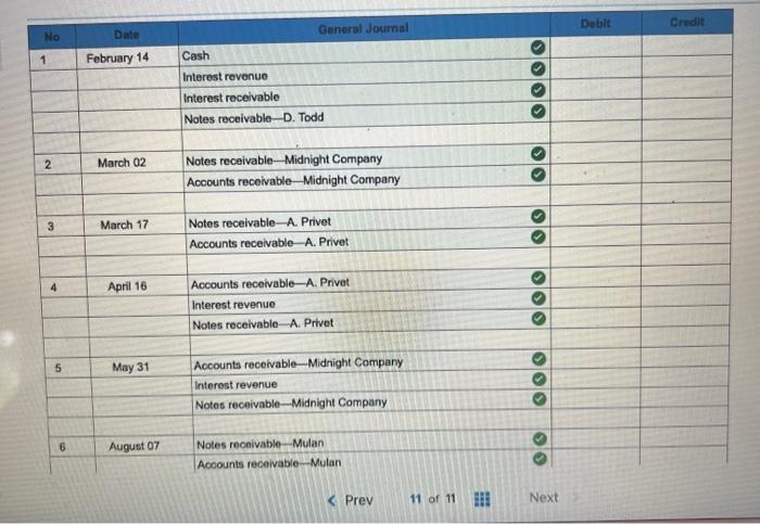 The Following Transactions Are From Ohlm Company Use 360 Days A Year Year 1 December 16 Accepted A N 13 400 60 Da 2