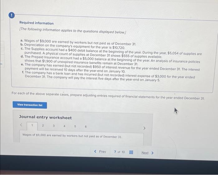 Required Information The Following Information Applies To The Questions Displayed Below A Wages Of 9 000 Are Earned 1