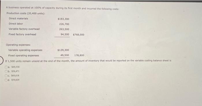 Spice Inc S Unit Selling Price Is 47 The Unit Variable Costs Are 37 Fixed Costs Are 100 000 And Current Sales Are 3