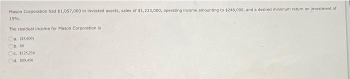 Blaser Corporation Had 1 005 000 In Invested Assets Sales Of 1 247 000 Operating Income Amounting To 223 000 And A 2