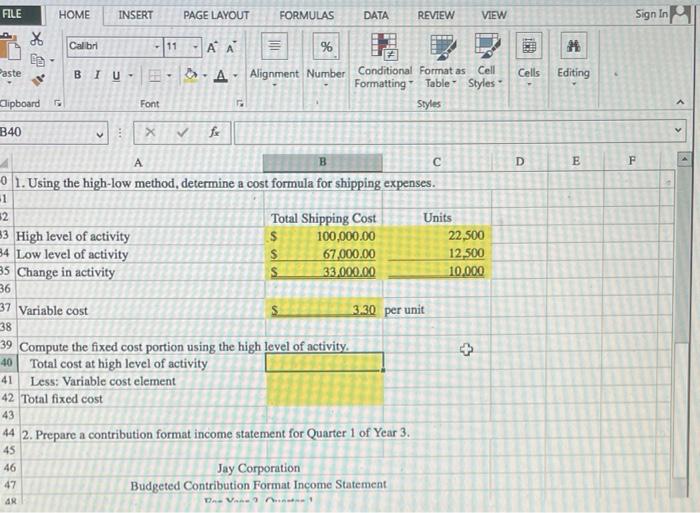 File Page Layout Formulas Data Review View Calibri A A Paste Biu A Y Alignment Number Conditional Format As Cell 1