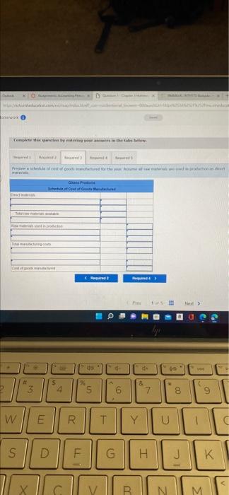 Chapter 3 Homework 1 Gitano Products Operates A Job Order Costing System And Apples Overhead Cost To Jobs On The Basis O 4