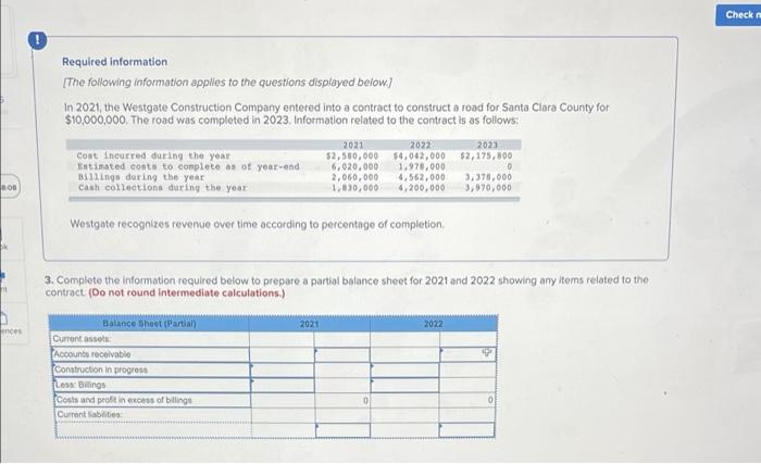 D Bob Required Information The Following Information Applies To The Questions Displayed Below In 2021 The Westgate C 1