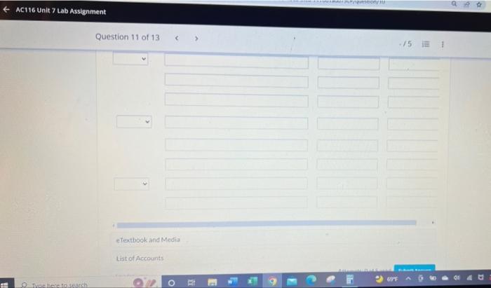 Type Here To Search Shiba Question 11 Of 13 15 1 Current Attempt In Progress Sheffield Corporation Had The Following 3
