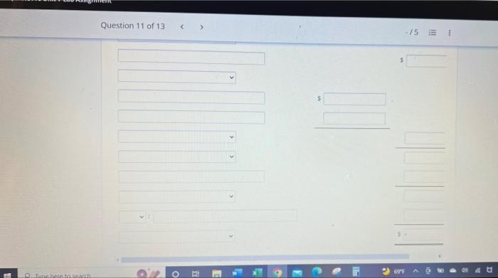 Type Here To Search Shiba Question 11 Of 13 15 1 Current Attempt In Progress Sheffield Corporation Had The Following 7