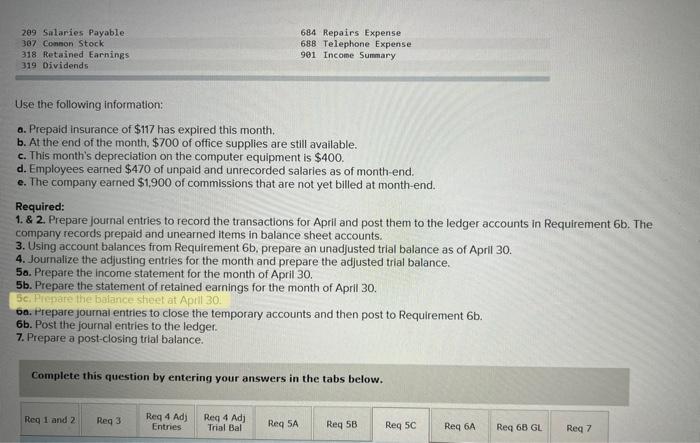 On April 1 Jiro Nozomi Created A New Travel Agency Adventure Travel The Following Transactions Occurred During The Co 2