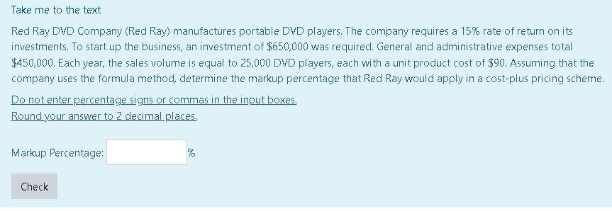 Take Me To The Text Red Ray Dvd Company Red Ray Manufactures Portable Dvd Players The Company Requires A 15 Rate Of 1