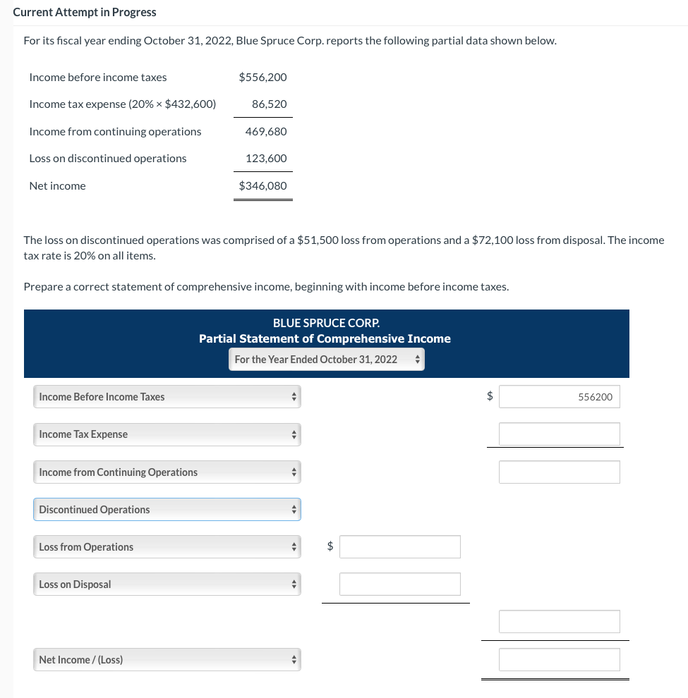 Current Attempt In Progress For Its Fiscal Year Ending October 31 2022 Blue Spruce Corp Reports The Following Partial 1