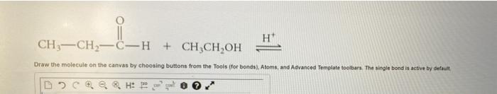 Ch3 Ch2 C H Ch Ch Oh 1 Draw The Molecule On The Canvas By Choosing Buttons From The Tools For Bonds Atoms And Adv 1