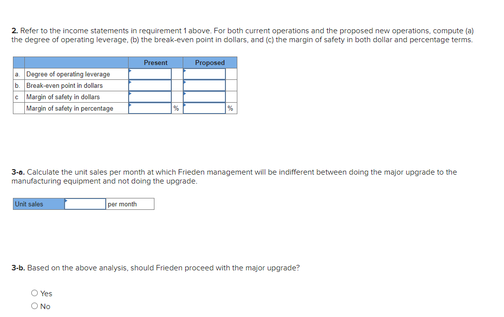Problem 4 27 Changes In Cost Structure Break Even Analysis Operating Leverage Margin Of Safety Lo4 Lo5 Lo6 L07 L 2
