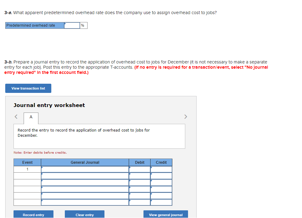 Problem 5 22 T Accounts Overhead Rates Journal Entries Lo3 Lo4 Lo5 Lo7 Kenworth Company Uses A Job Order Costing 6