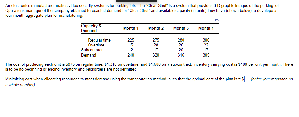 An Electronics Manufacturer Makes Video Security Systems For Parking Lots The Clear Shot Is A System That Provides 3 1
