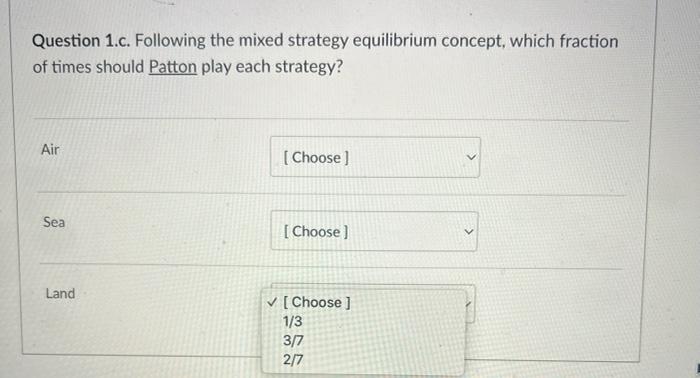 This Problem Statement Applies For Questions 1 A 1 B 1 C And 1 D Below Consider The Following Game Macarthur Air Se 3