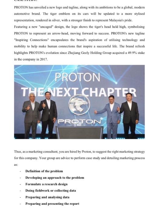 Proton Has Unveiled A New Logo And Tagline Along With Its Ambitions To Be A Global Modern Automotive Brand The Tiger 1