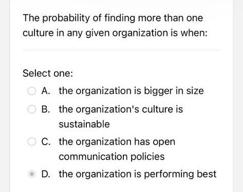 Which Of The Following In Your Opinion May Not Be Part Of A Model For The Formation Of Culture Select One A Shared Va 5