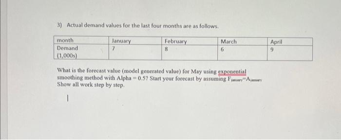 1 In Order To Increase The Responsiveness Volatility Of Following Forecast Models What Can You Do A Simple Moving 2
