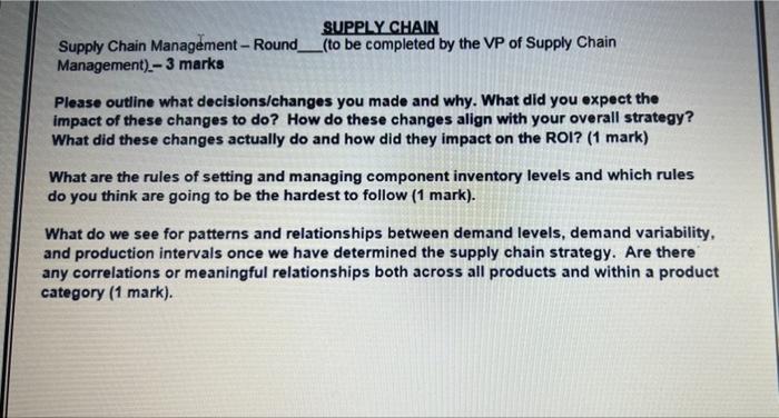 Supply Chain Management 1