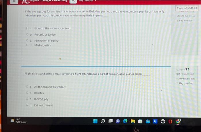 No Pha College If The Average Pay For Cashiers In The Labour Market Is 18 Dollars Per Hour And A Given Company Pays Its 1