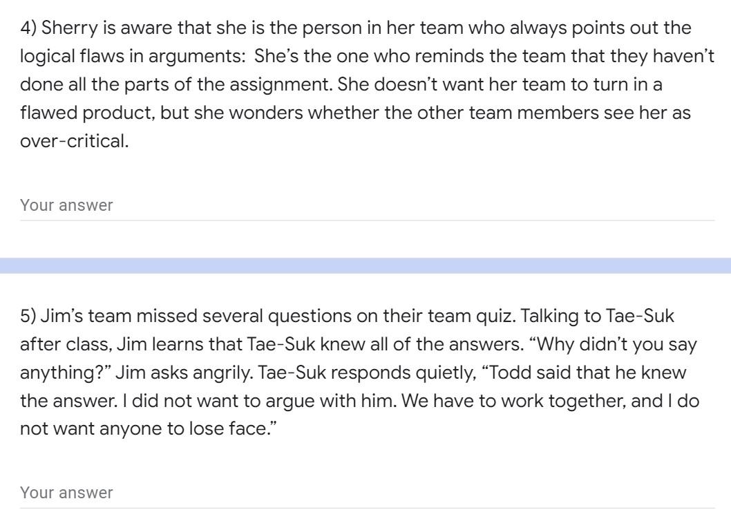 Revolving Conflicts Between Teams Suggest One Or More Ways That Each Of The Following Teams Could Deal With The Conflic 1