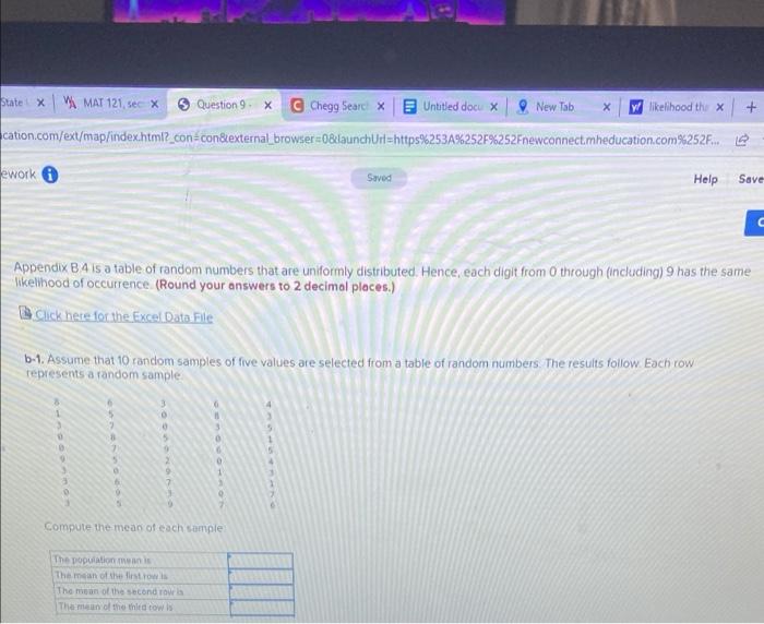 Statex Mat 121 Sec X Question 9 X C Chegg Search X Untitled Docu X New Tab X Y Likelihood The X Cation Com Ext Map Inde 1