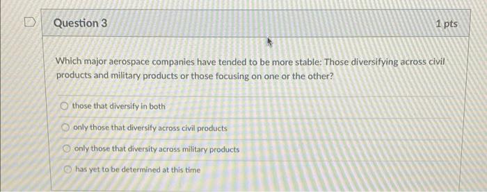 D 1 Pts Question 2 In The February 2008 President S Interagency Aerospace Revitalization Task Force Report What Are Th 2